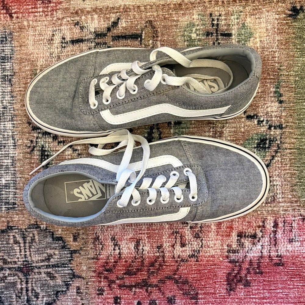 Vans Charcoal Canvas Lace-Up Shoes